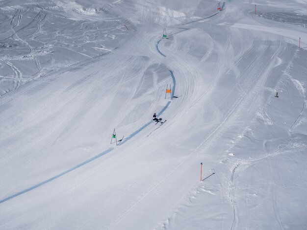 Skirennfahrer in Aktion auf dem Jakobshorn in Davos. | © Davos Klosters Mountains