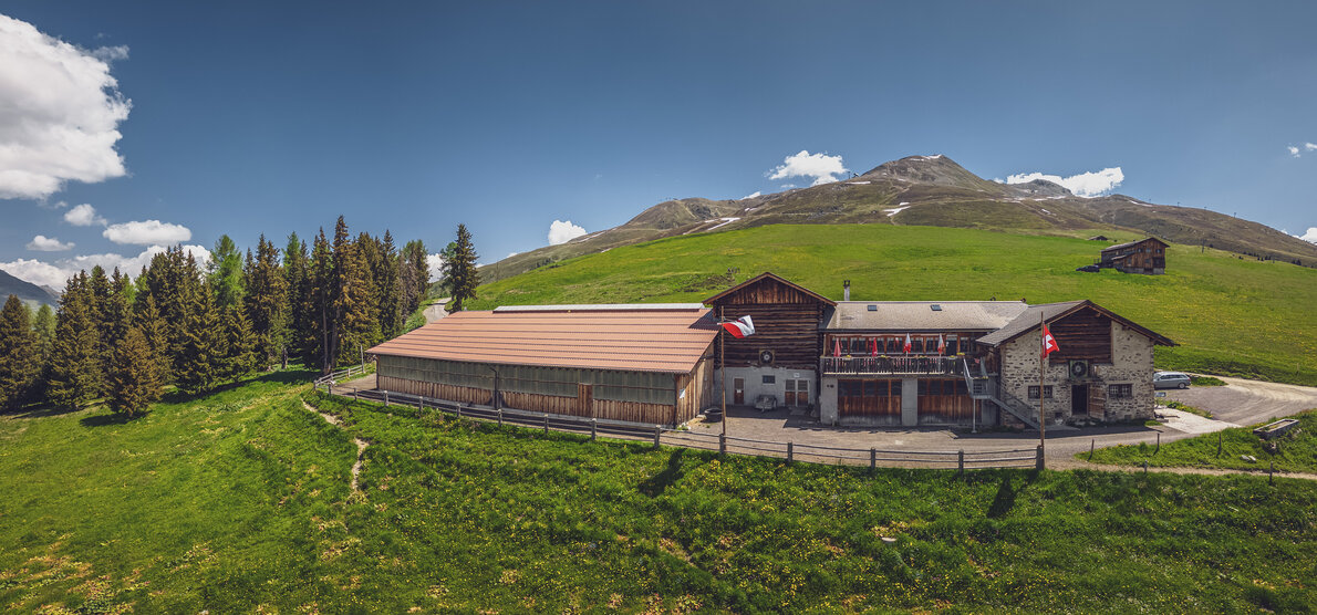 Blick auf die Clavadeler Alp, die am Hang des Jakobshorns liegt. | © Davos Klosters Mountains