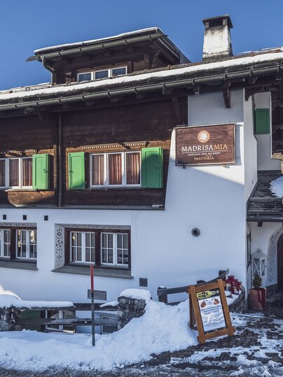 Aussenansicht des Madrisa-Mia an der Talstation der Madrisa Bergbahn. | © Davos Klosters Mountains