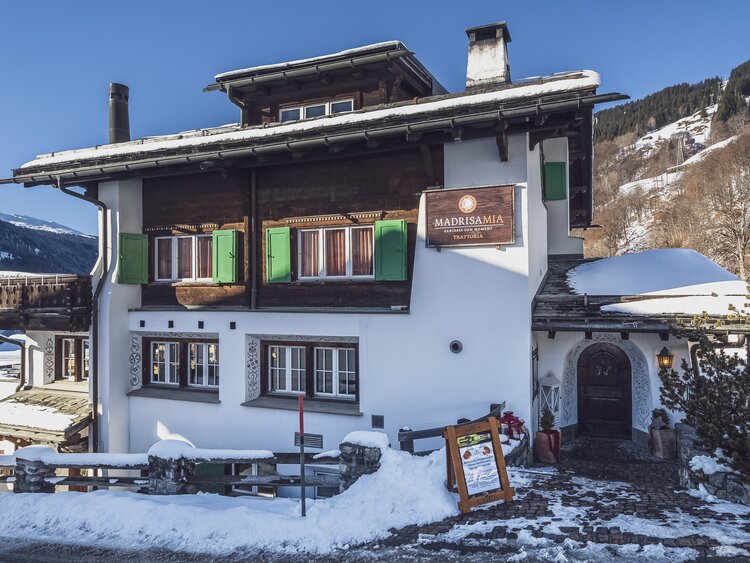 Aussenansicht des Madrisa-Mia an der Talstation der Madrisa Bergbahn. | © Davos Klosters Mountains
