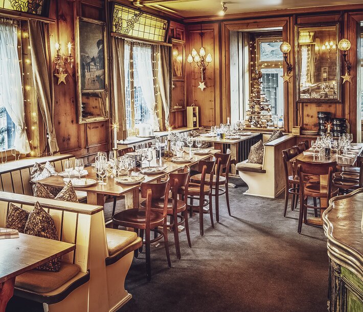 Das reizvolle und heimelige Restaurant Alte Post in Davos. | © Davos Klosters Mountains