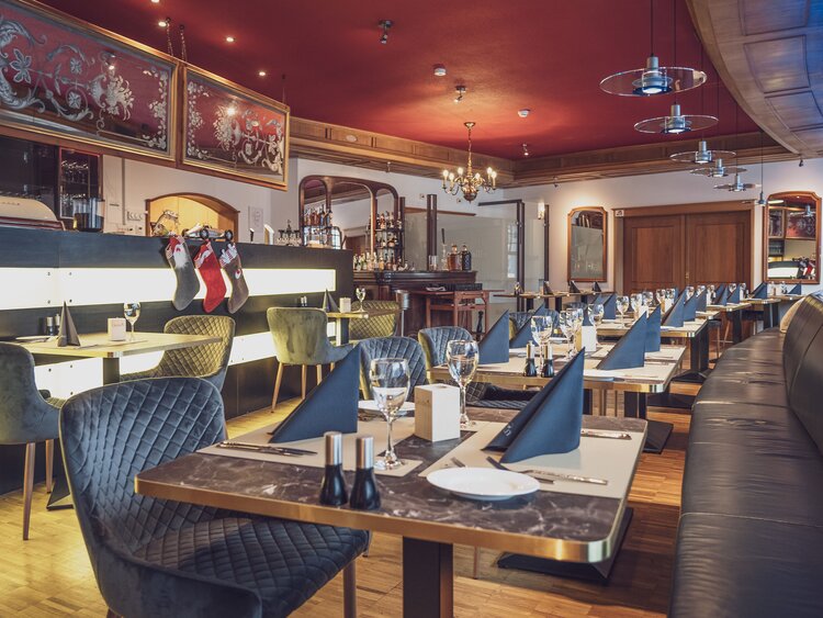 Restaurant Giodavin Davos - Speisesaal | © Davos Klosters Mountains
