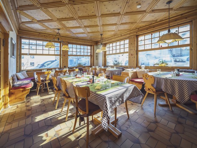 Das traditionelle und rustikale Arbenstübli im Restaurant Giovadin. | © Davos Klosters Mountains