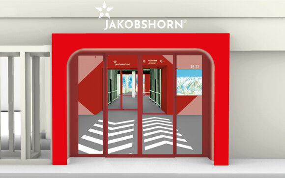 Auf einer Visualisierung wird ersichtlich, wie der Eingang der Talstation Jschalp auf dem Jakobshorn nach der Renovation aussehen soll.  | © Davos Klosters Mountains