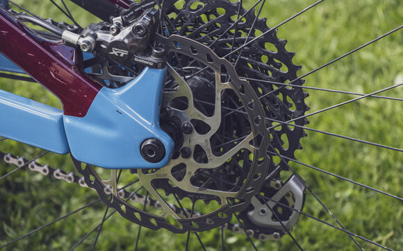 Nahansicht der Bremscheibe eines Mountainbike. | © Davos Klosters Mountains
