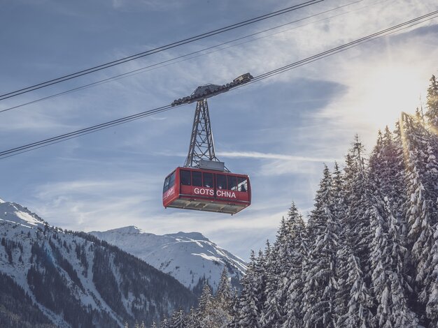 Gotschnabahn in verschneiter Winterlandschaft. | © Davos Klosters Mountains