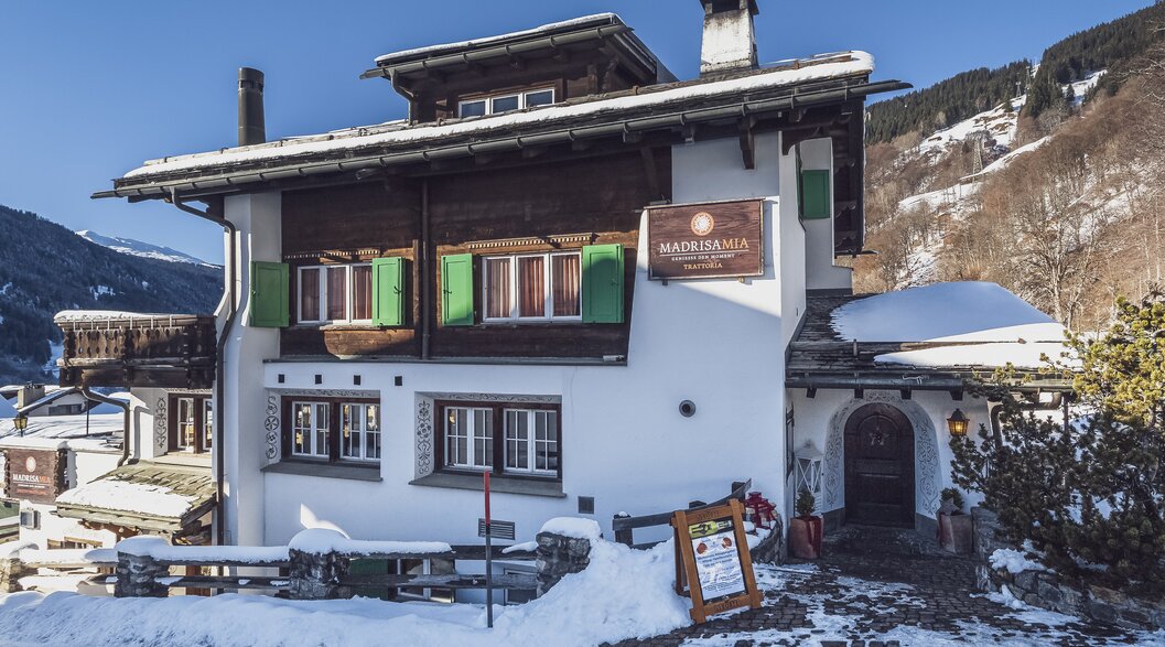 Aussenansicht des Madrisa-Mia an der Talstation der Madrisa Bergbahn. | © Davos Klosters Mountains
