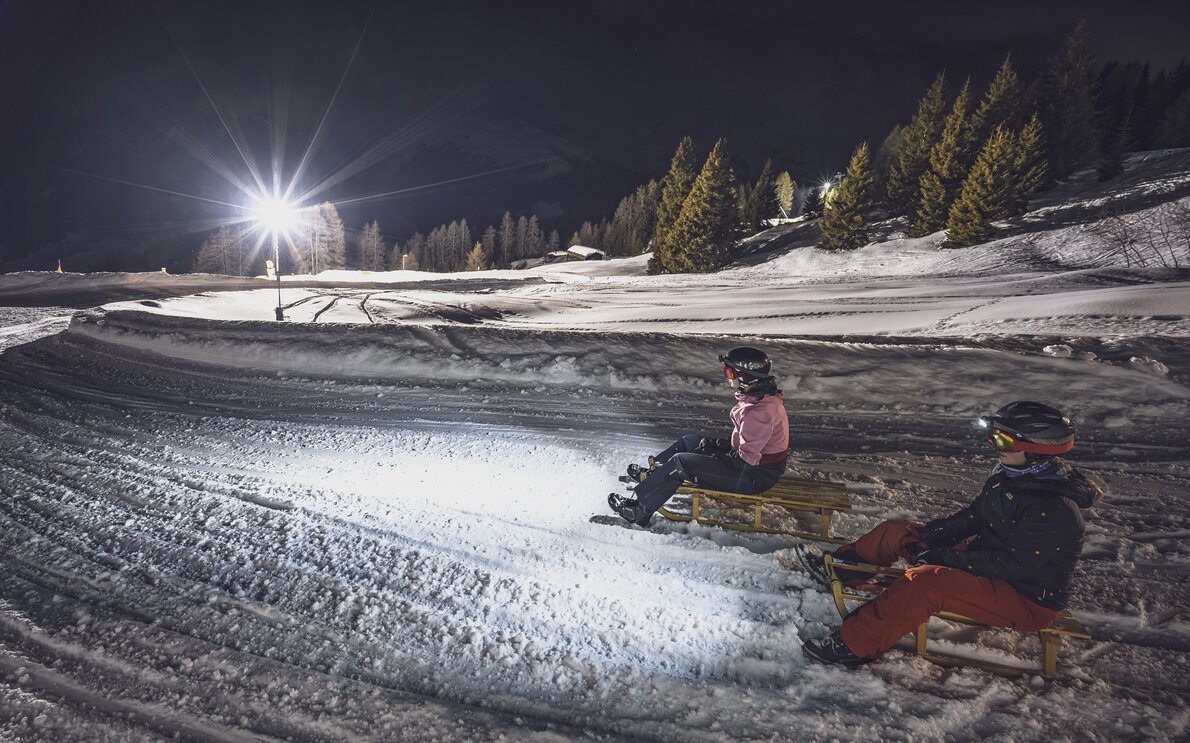 Nachtschlitteln am Rinerhorn  | © Davos Klosters Mountains 