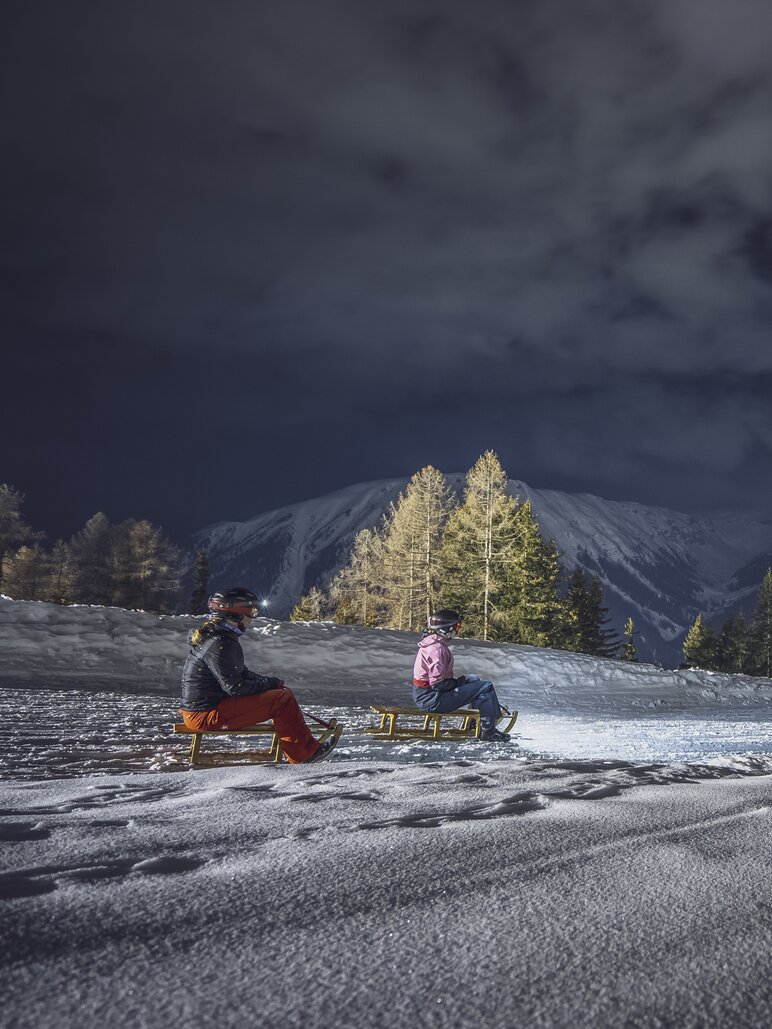 Nachtschlitteln am Rinerhorn  | © Davos Klosters Mountains 
