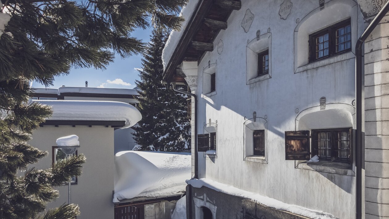 Aussenansicht des kleinen Davoser Hüsli. | © Davos Klosters Mountains