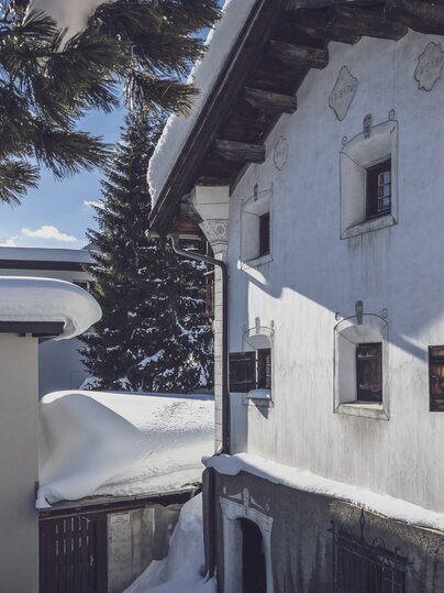 Aussenansicht des kleinen Davoser Hüsli. | © Davos Klosters Mountains
