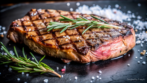 Saftiges Steak mit Rosmarin | © Design by Freepik