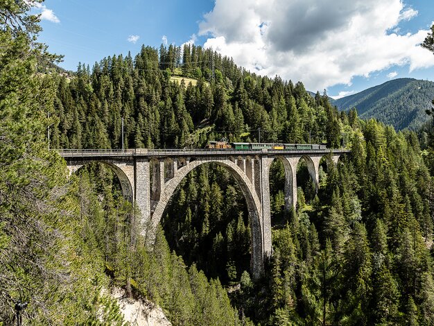 Nostalgiezug Landwasserviadukt | © Andrea Badrutt