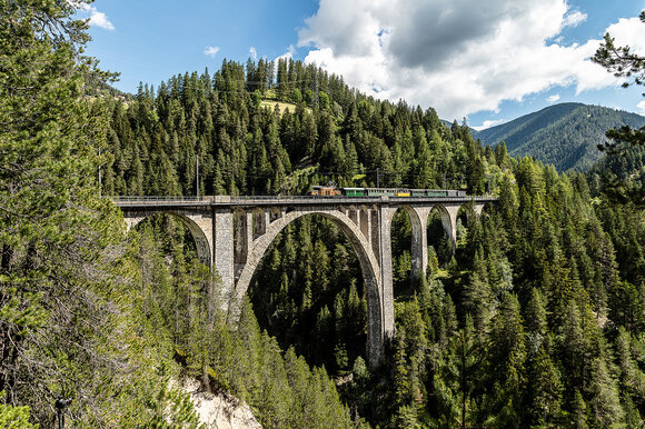 Nostalgiezug Landwasserviadukt | © Andrea Badrutt